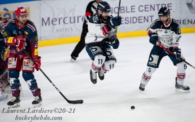 Photo hockey match Grenoble  - Angers  le 11/03/2021