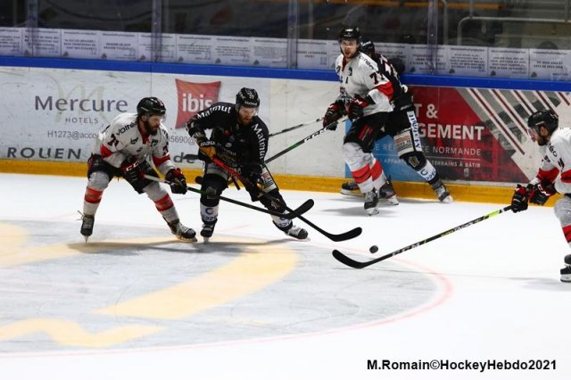 Photo hockey match Rouen - Bordeaux le 18/03/2021