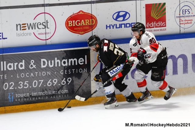 Photo hockey match Rouen - Bordeaux le 18/03/2021