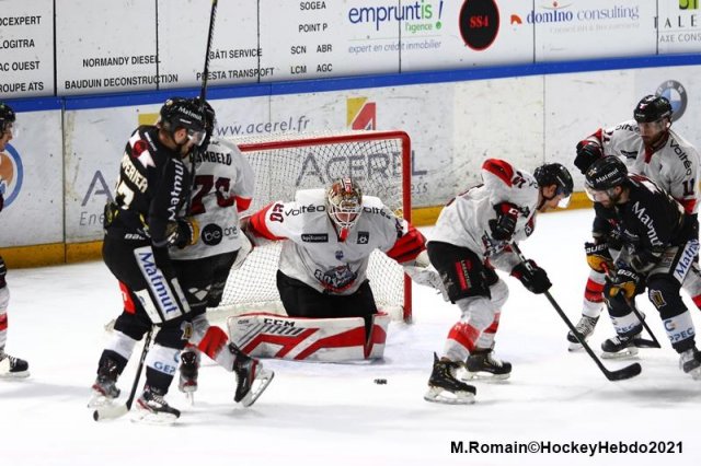 Photo hockey match Rouen - Bordeaux le 18/03/2021