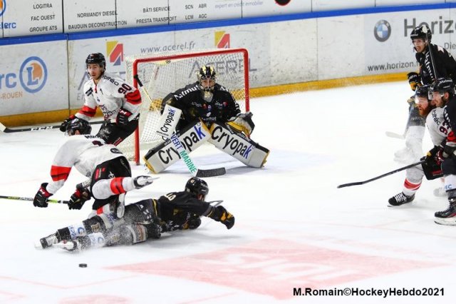 Photo hockey match Rouen - Bordeaux le 18/03/2021