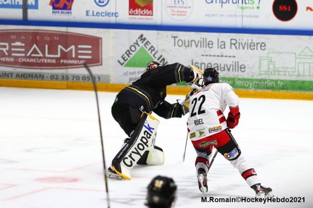 Photo hockey match Rouen - Briançon  le 20/03/2021