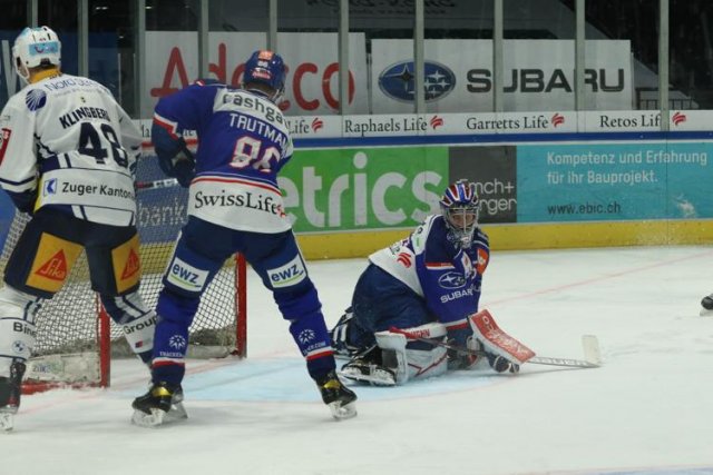 Photo hockey match Zürich - Zug le 27/03/2021
