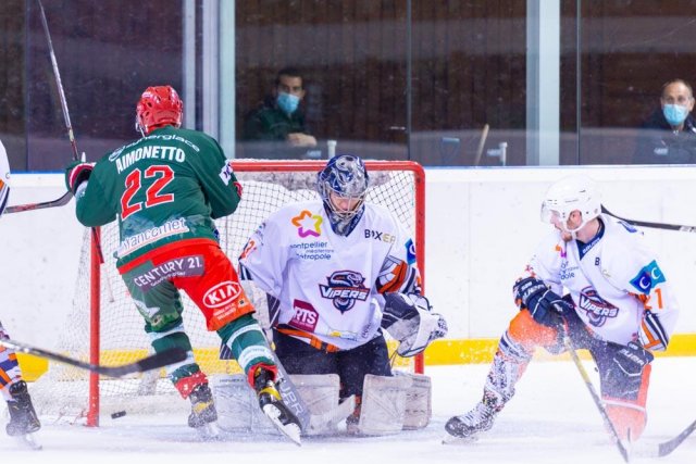 Photo hockey match Mont-Blanc - Montpellier  le 02/04/2021