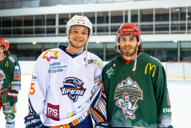 Photo hockey match Mont-Blanc - Montpellier  le 02/04/2021
