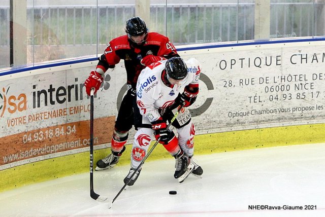 Photo hockey match Nice - Amiens  le 02/04/2021