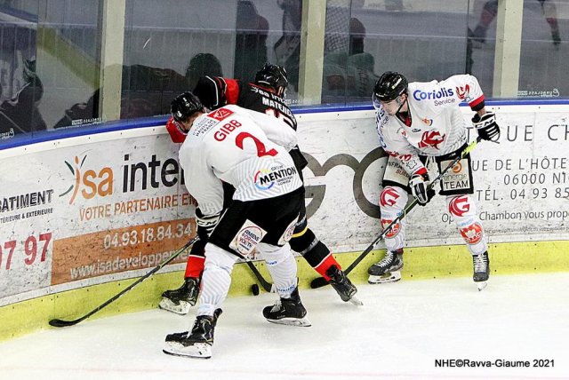 Photo hockey match Nice - Amiens  le 02/04/2021