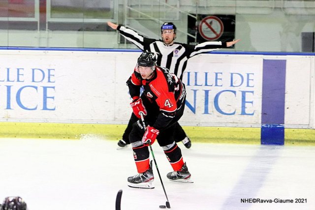 Photo hockey match Nice - Amiens  le 02/04/2021