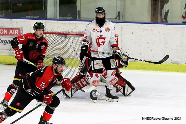 Photo hockey match Nice - Amiens  le 02/04/2021