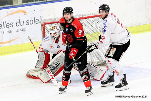 Photo hockey match Nice - Amiens  le 02/04/2021