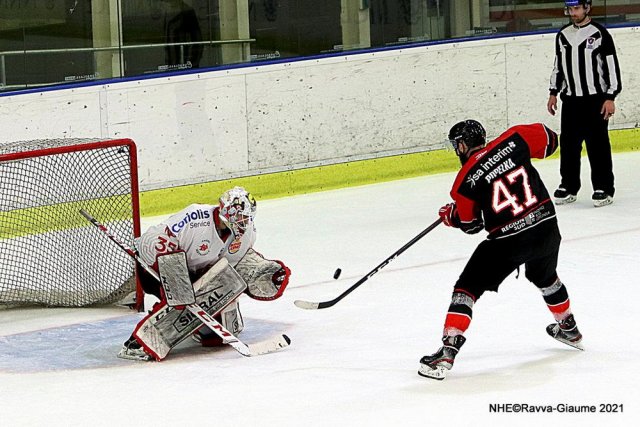 Photo hockey match Nice - Amiens  le 02/04/2021