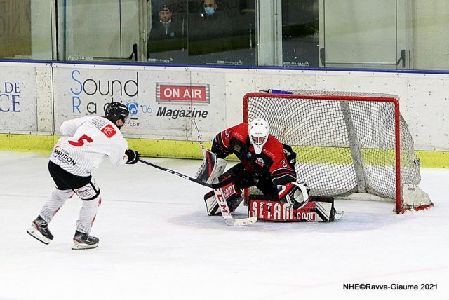 Photo hockey match Nice - Amiens  le 02/04/2021