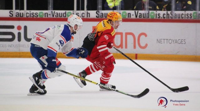 Photo hockey match Lausanne - Zürich le 13/04/2021