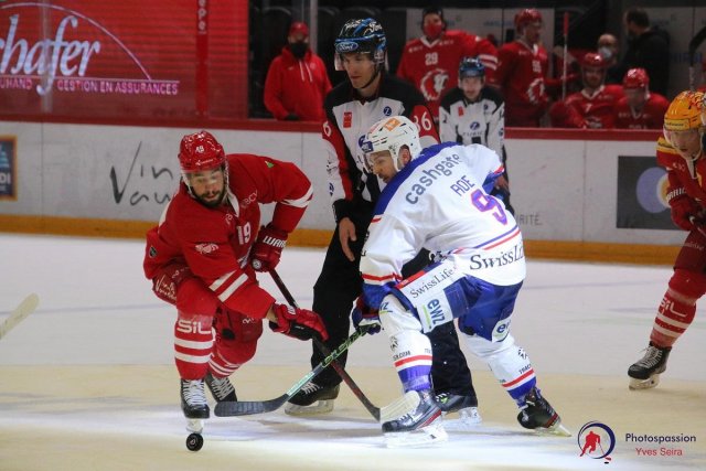 Photo hockey match Lausanne - Zürich le 21/04/2021