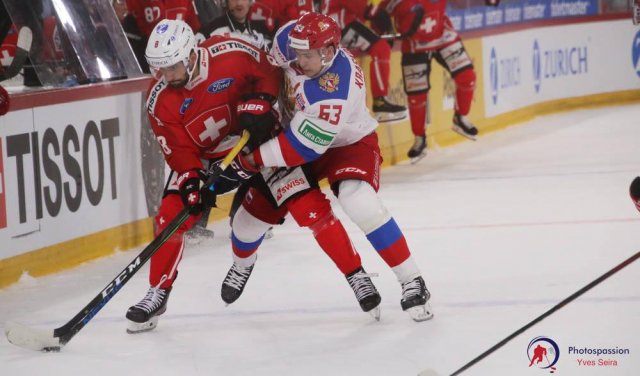 Photo hockey match Switzerland - Russia le 01/05/2021