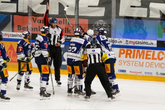 Photo hockey match Zug - Genève le 03/05/2021