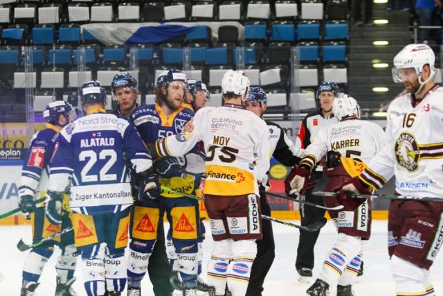 Photo hockey match Zug - Genève le 03/05/2021