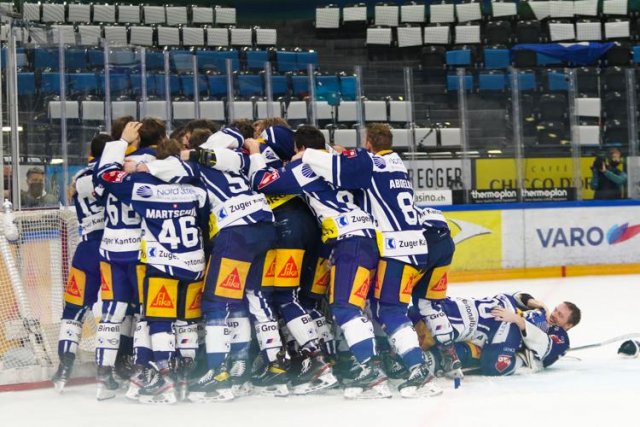 Photo hockey match Zug - Genève le 07/05/2021