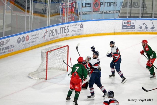 Photo hockey match Angers  - Cergy-Pontoise le 14/09/2021