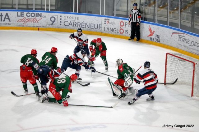 Photo hockey match Angers  - Cergy-Pontoise le 14/09/2021