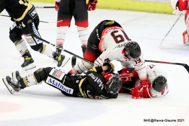 Photo hockey match Nice - Rouen le 24/09/2021
