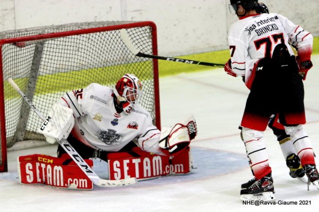 Photo hockey match Nice - Rouen le 24/09/2021