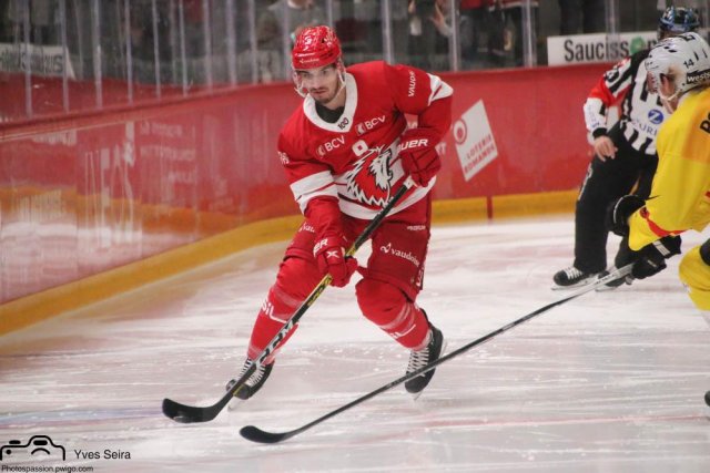 Photo hockey match Lausanne - Bern le 28/09/2021
