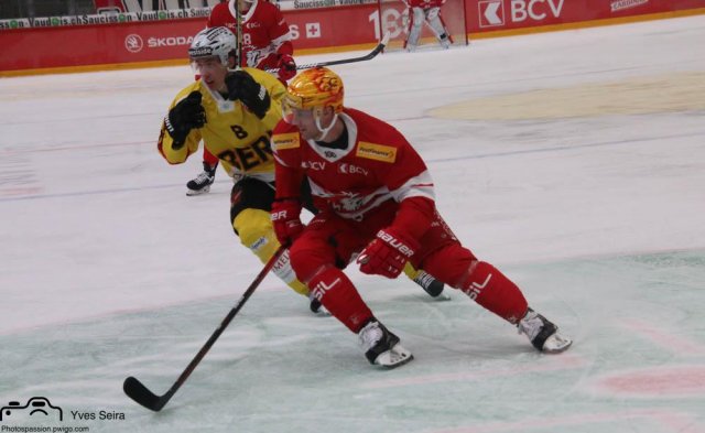 Photo hockey match Lausanne - Bern le 28/09/2021