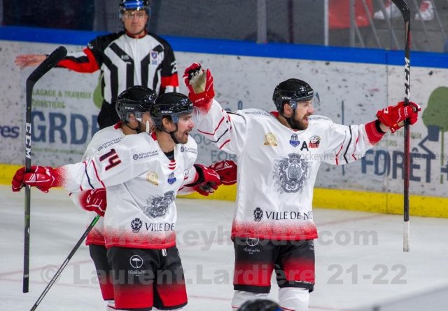Photo hockey match Grenoble  - Nice le 05/10/2021