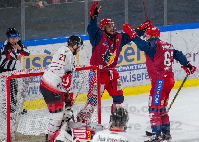 Photo hockey match Grenoble  - Nice le 05/10/2021