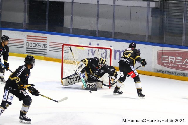Photo hockey match Rouen - Chamonix  le 15/10/2021