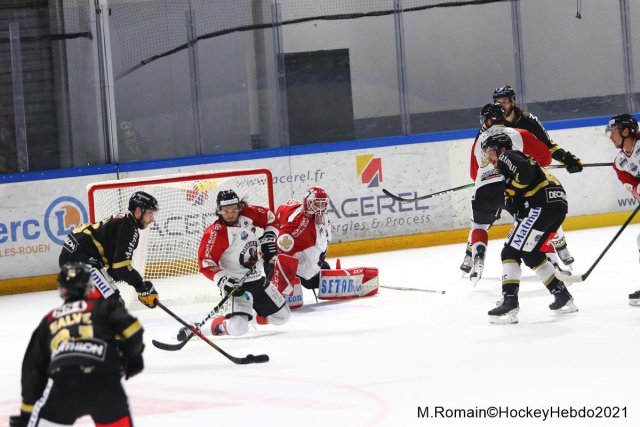 Photo hockey match Rouen - Chamonix  le 15/10/2021