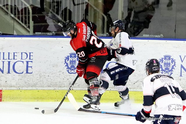 Photo hockey match Nice - Angers  le 15/10/2021