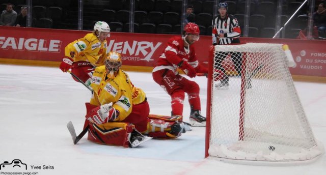 Photo hockey match Lausanne - Bienne le 24/10/2021
