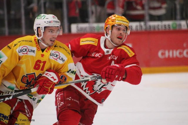 Photo hockey match Lausanne - Bienne le 24/10/2021