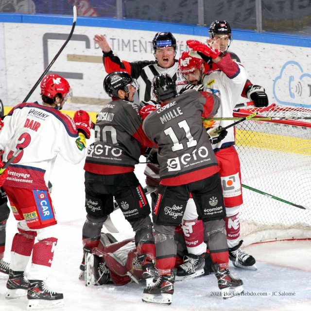 Photo hockey match Grenoble  - Bordeaux le 26/10/2021
