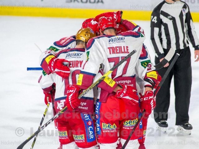 Photo hockey match Grenoble  - Bordeaux le 26/10/2021