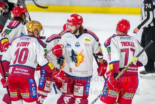 Photo hockey match Grenoble  - Bordeaux le 26/10/2021