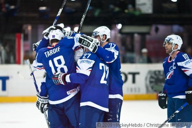 Photo hockey reportage CM09 - J-5 : L'exploit français