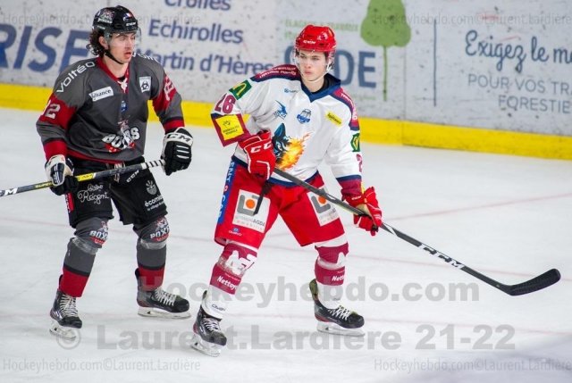 Photo hockey match Grenoble  - Bordeaux le 26/10/2021