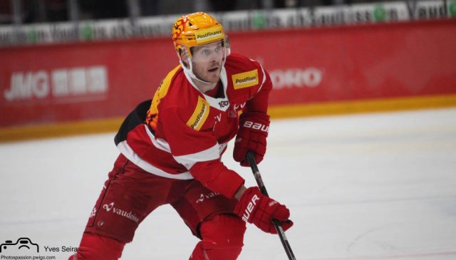 Photo hockey match Lausanne - Zug le 26/10/2021