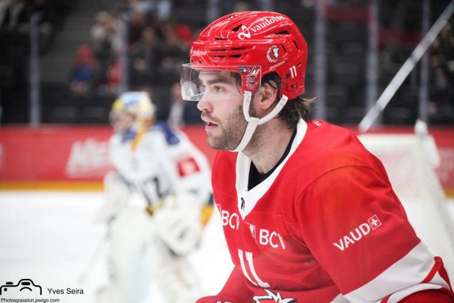 Photo hockey match Lausanne - Zug le 26/10/2021