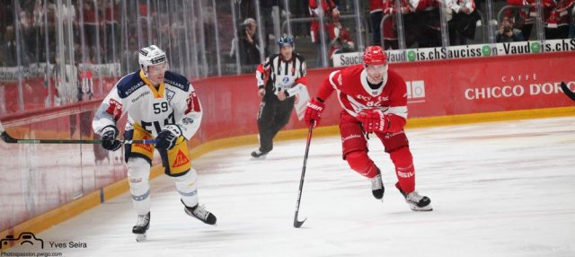 Photo hockey match Lausanne - Zug le 26/10/2021
