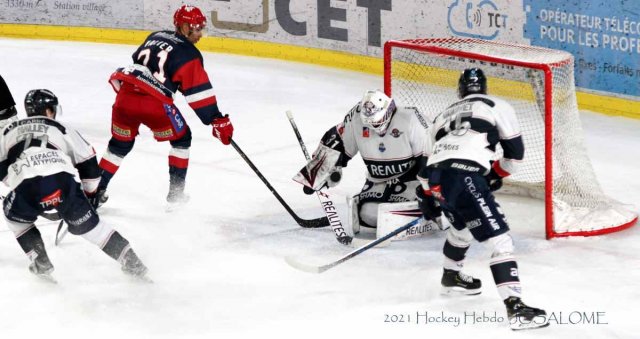 Photo hockey match Grenoble  - Angers  le 06/11/2021