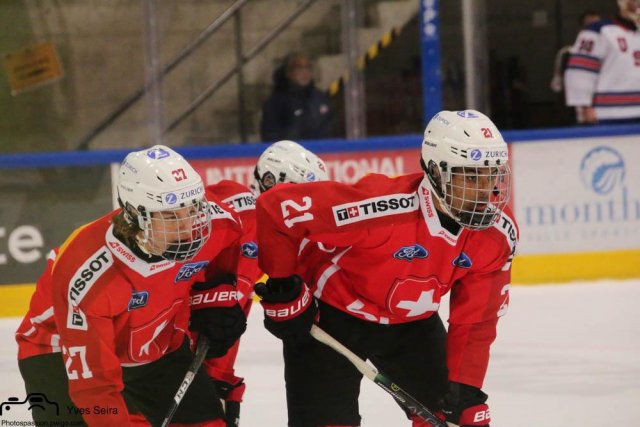 Photo hockey match United States of America - Switzerland le 11/11/2021