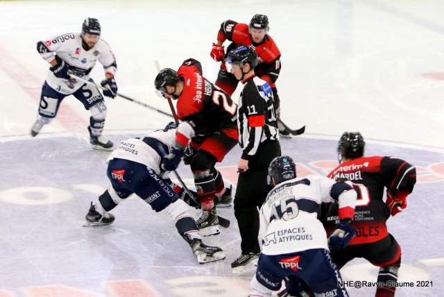 Photo hockey match Nice - Angers  le 01/12/2021