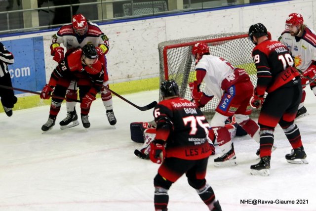 Photo hockey match Nice - Grenoble  le 07/12/2021