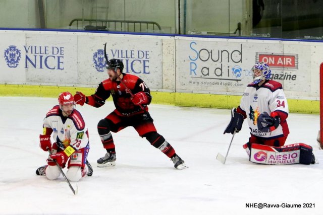 Photo hockey match Nice - Grenoble  le 07/12/2021