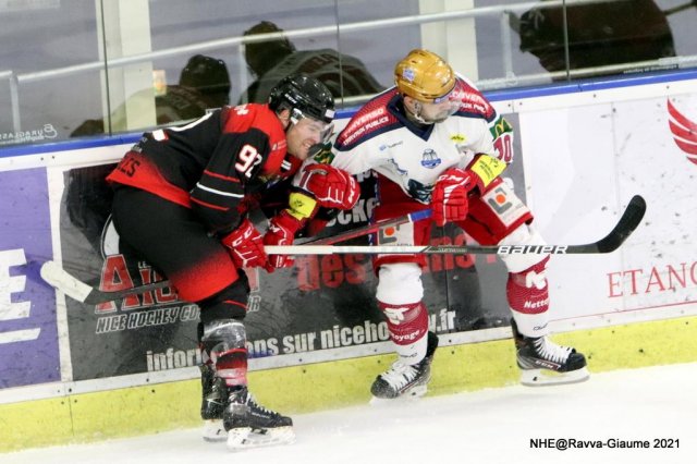 Photo hockey match Nice - Grenoble  le 07/12/2021
