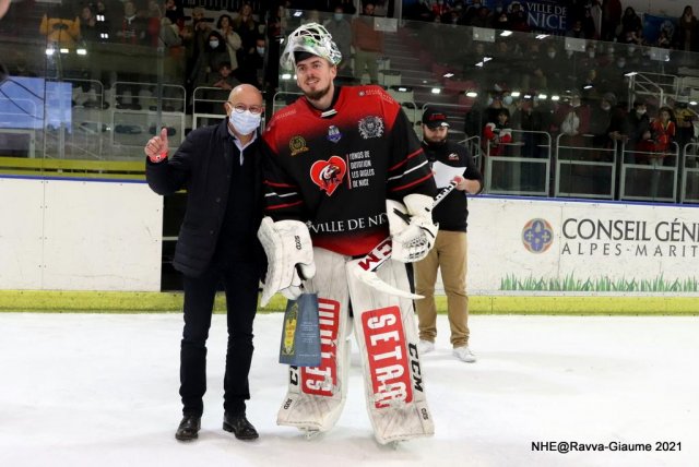 Photo hockey match Nice - Grenoble  le 07/12/2021